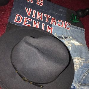 Grey fedora Hat